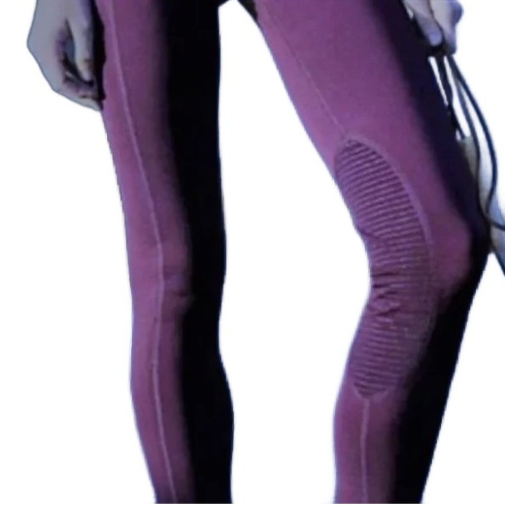 Free People Movement Deep Plum Ribbed Leggings New